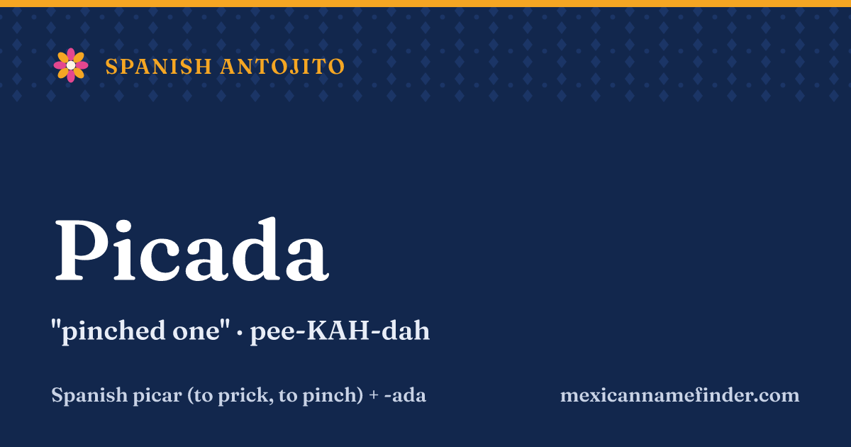 Picada means pinched one
