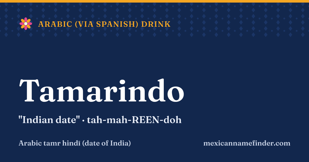 Tamarindo means Indian date