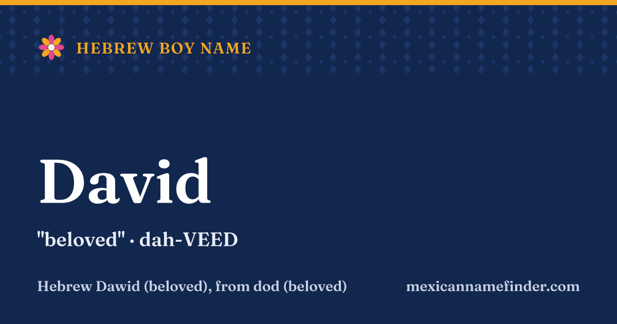 David means beloved