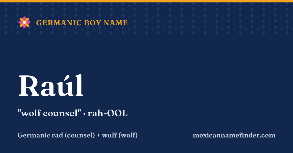 Raúl means wolf counsel