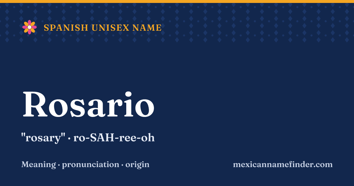 Rosario means rosary
