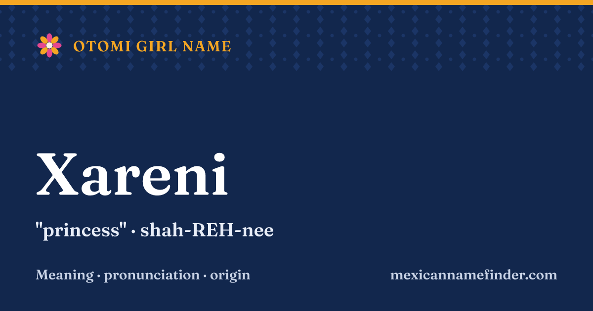 Xareni means princess